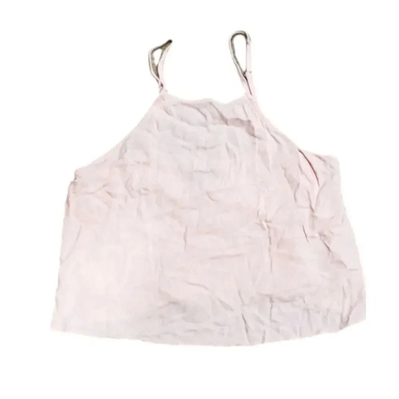Kendall & Kylie Blush Pink Crepe Crop Cami Top S - Picture 1 of 4